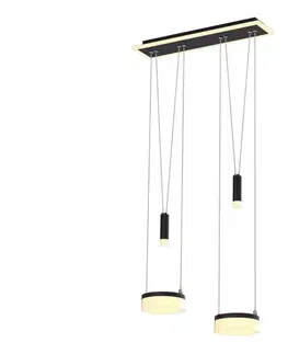 Svietidlá Wofi 6054-502 - LED Stmievateľný luster na lanku JESSE LED/21W/230V čierna 6054-502