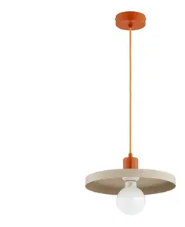 Svietidlá  Luster na lanku LITO 1xE27/15W/230V béžová/medená 61537