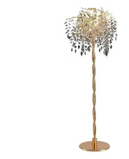 Lampy  Krištáľová stojacia lampa 5xG9/40W/230V zlatá CA011/F