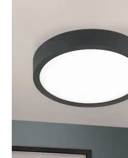 Svietidlá Orion DL 7-657/14 - LED Stropné svietidlo BULLY LED/12W/230V pr. 14 cm čierna DL 7-657/14 schwarz