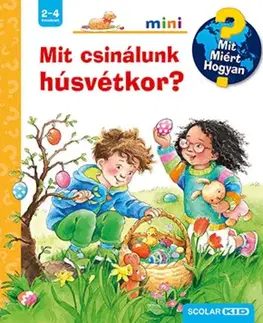 Leporelá, krabičky, puzzle knihy Mit csinálunk húsvétkor? - Andrea Erneová,Szilvia Tihor