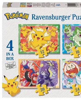 Do 99 dielikov Ravensburger Pokémoni 4 v 1