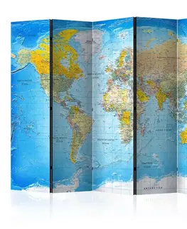 Paravány Paraván World Classic Map Dekorhome