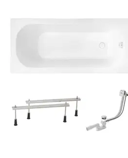 Vane Obdĺžniková vaňa SAT Mika 180x80 cm akrylát ľavá aj pravá SATMIKA1800APN SATMIKA1800APN
