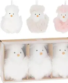 Veľkonočné a jarné dekorácie Kinekus Ozdoba závesná kuriatko 13,5 cm, balenie 3 ks, mix