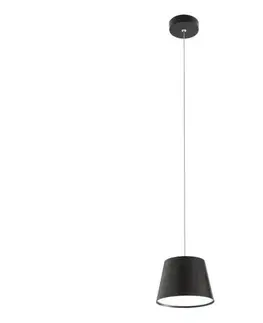 Svietidlá Redo 01-1496 - LED luster na lanku LOLLI LED/6W/230V pr. 14 cm čierna 01-1496