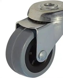 Príslušenstvo k nábytku Nábytkové koliesko gumové 42 mm/30 kg montážny otvor