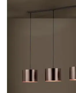 Svietidlá Eglo 39357 - Luster na lanku SAGANTO 1 3xE27/60W/230V medená 39357