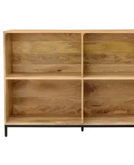 Knižnice Knižnica Gita 130x90x35 indický masív mango
