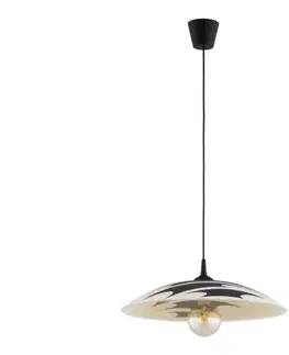 Svietidlá  Závesné svietidlo na lanku ARMI 1xE27/15W/230V čierne/béžové 61547