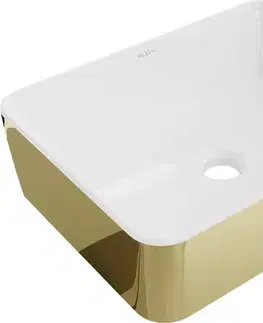 Umývadlá MEXEN - Catia umývadlo na dosku 48 x 37, biela/zlatá 21314806