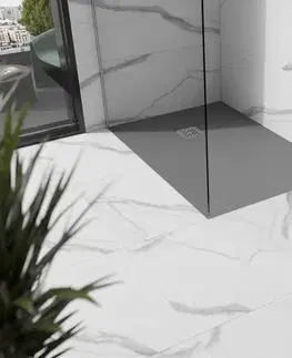Vane MEXEN - Stone+ sprchová vanička obdĺžniková 110x70, sivý betón 44617011