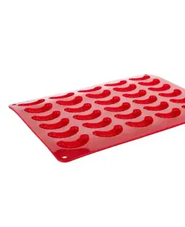 Formy na pečenie Banquet Forma na rohlíčky silikónová Culinaria Red, 