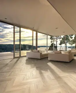 Herringbone Káhrs Herringbone Dub ab krémovo biely 111PABEKFVKE600