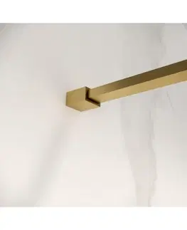 Sprchovacie kúty HOPA - Walk-in sprchovací kút LAGOS GOLD NEW 200 - Farba rámu - Zlatá, Rozmer A - 120, Rozmer C - 200, Výplň - Matné bezpečnostné sklo - 8 mm BCLAGO12BGFN2
