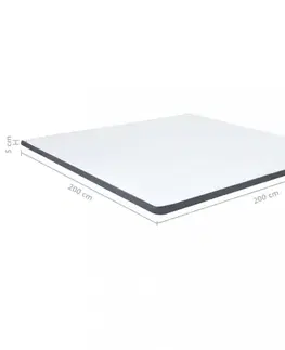 Matrace Boxspring Vrchný matrac na posteľ boxspring Dekorhome