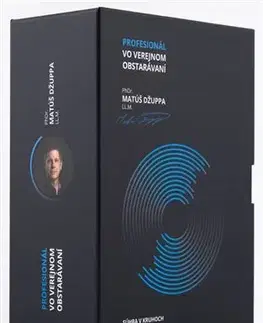 Odborná a náučná literatúra - ostatné Profesionál vo verejnom obstarávaní - Matúš Džuppa