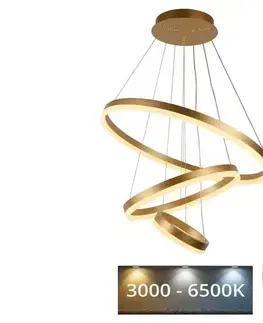 Svietidlá  LED Stmievateľný luster na lanku LED/85W/230V 3000-6500K + diaľkové ovládanie J4312/G