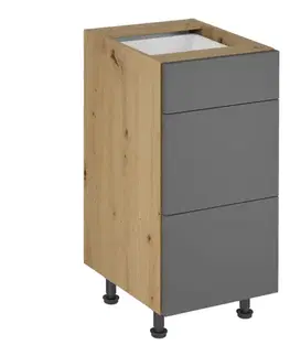Langen Spodná skrinka LANGEN D40S3 - PUSH OPEN Tempo Kondela