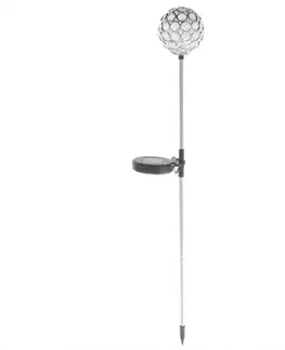 Solárne dekoračné lampy Solárna lampa guľa ST80027 RGB