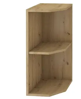 Kuchynské dolné skrinky KONDELA Monro 30 D ZAK BB dolná rohová kuchynská skrinka dub artisan