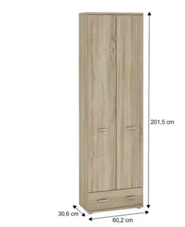 Šatňové skrine Šatníková skriňa MARION NEW TYP A-7 Tempo Kondela