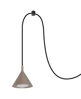 Svietidlá BRILAGI - Luster na lanku CONE SINGLE SPIDER 1xGX53/15W/230V béžová WO-E14-G08-BEI-OEM