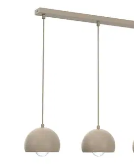 Svietidlá  Závesný luster na kábli SOOL 3xE27/15W/230V béžový 1215