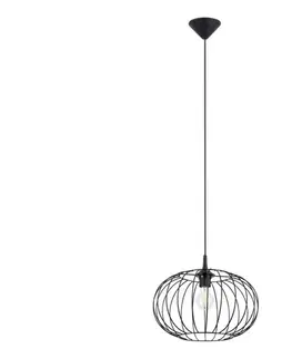 Svietidlá  SL.1185 - Luster na lanku TSUNO 1xE27/15W/230V čierna SL.1185