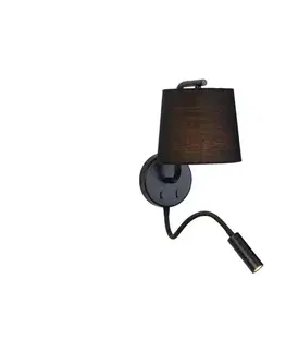 Svietidlá Zam H57 - LED Flexibilné svietidlo LED/3W + 1xE27/40W/230V čierna H57