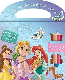 Nalepovačky, vystrihovačky, skladačky Moje vymaľovanky na cesty - Princezné