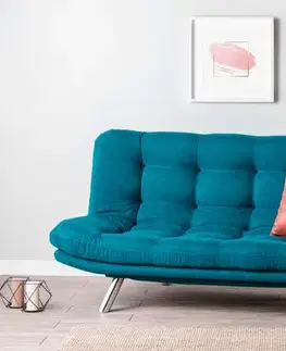 Pohovky a gauče Trojmiestna rozkladacia pohovka Misa Sofabed - Petrol Green