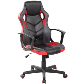 Kancelárske kreslá Kreslo pre Hráča Star čierna/červená