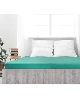 Plachty 4Home jersey prestieradlo Ideál zelený tyrkys, 200 x 200 cm