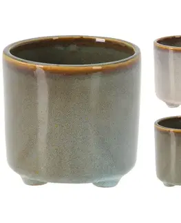 Záhrada Porcelánový kvetináč 2ass farb