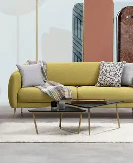Pohovky a gauče Trojmiestna rozkladacia pohovka Sevilla 3 Seater - Yellow