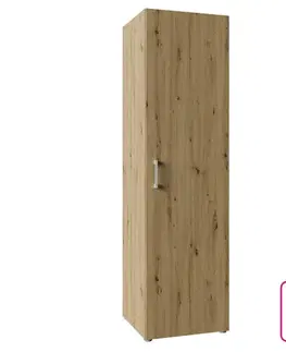 Kancelárske skrine KONDELA Romer New Tyo 1 1D policová skriňa dub artisan