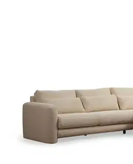 Sedacie súpravy Rohová sedacia súprava / Rohová pohovka Lily Corner Right Beige