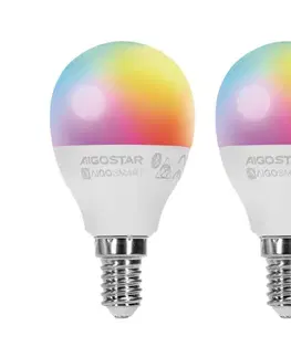 LED osvetlenie  B.V. SADA 2x LED RGBW Stmiev. žiarovka MESH Smart E14/6,5W/230V 2700-6500K -  S10301O31