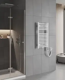 Radiátory do kúpeľne MEXEN/S - Hades radiátor + vykurovacia tyč 800 x 400 mm, 300 W, biela W104-0800-400-2300-20