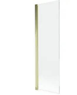 Sprchové dvere MEXEN - MIST vaňová zástena 60x150 cm 6mm 1-s, zlatá, číra 8A9-060-001-50-00