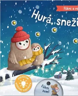 Leporelá, krabičky, puzzle knihy Fúkni a rozsvieť: Hurá, sneží! - Aleksandra Schmidt,Maria Hoeck