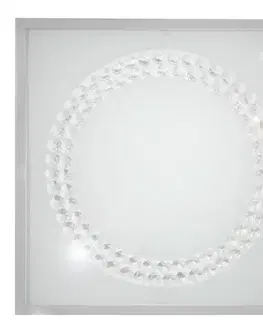 Stropná svetla Stropné svietidlo plafond 29X29 16W LED 4000K saténový kruh LUX