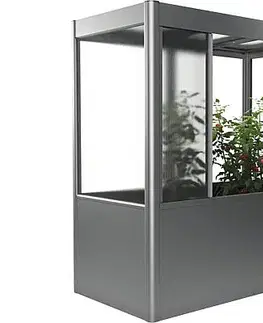 Truhlíky Biohort Skleník BIOHORT Florentina 201,6 x 103 x 213,4 cm (sivý kremeň metalíza)