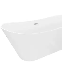 Vane MEXEN/S - Dora voľne stojaca vaňa 150 x 75, biela, sifón a prepad chróm 52071507500-01