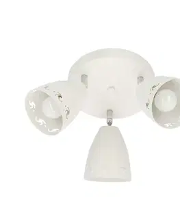 Stropná svetla Stropná lampa Coty 3xE14 biela matná