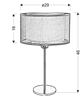 Stolové lampy Stolová lampa Solo chróm