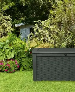 Úložné boxy a chladničky KETER Úložný box BRUNEJ 416L | grafit