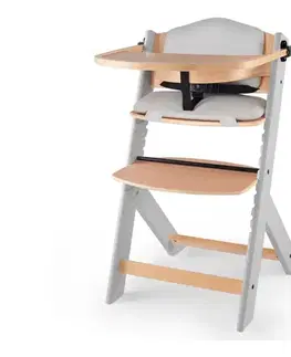 Detské jedálenské stoličky KINDERKRAFT Enock s vložkou Grey wooden