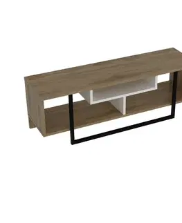 TV stolíky TV stolík Asal (120) - Oak, White, Black